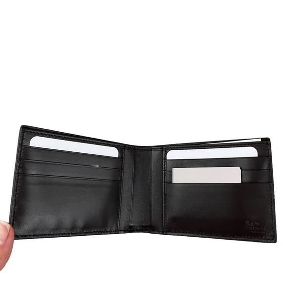 NEW Gucci MicroGuccissima Bifold Wallet Moro Brown MEN - Picture 7 of 11